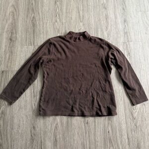 Vintage Brown Mock Neck